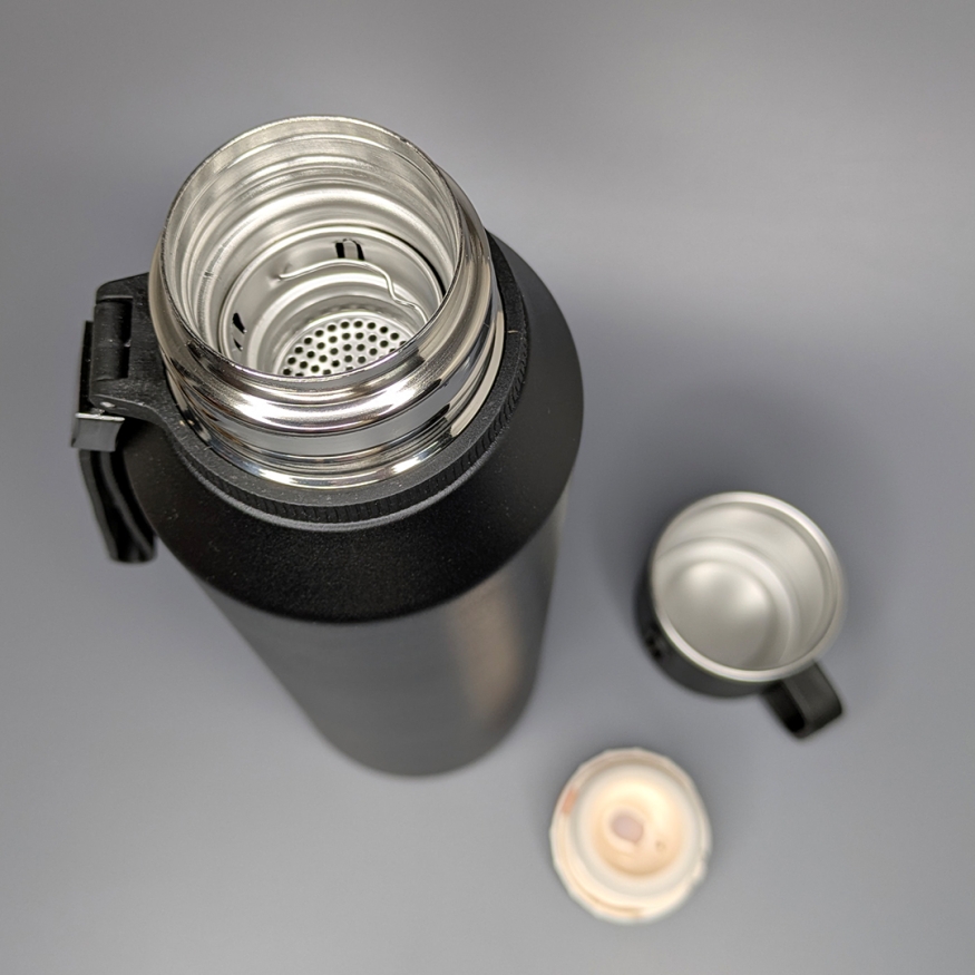 Термос 1500 мл (чёрный) - № 10201