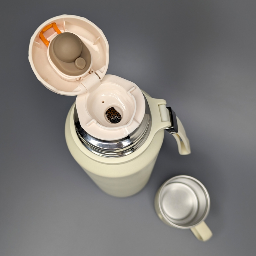 Термос 1000 мл (молочный) - № 10202